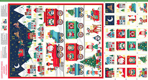 Santa Express by Makower UK Advent Calendar Multi