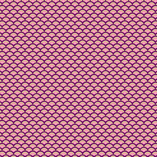 Jaipur by Makower UK Scallop Purple