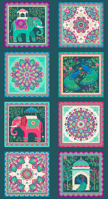 Jaipur by Makower UK Jaipur Panel Multi