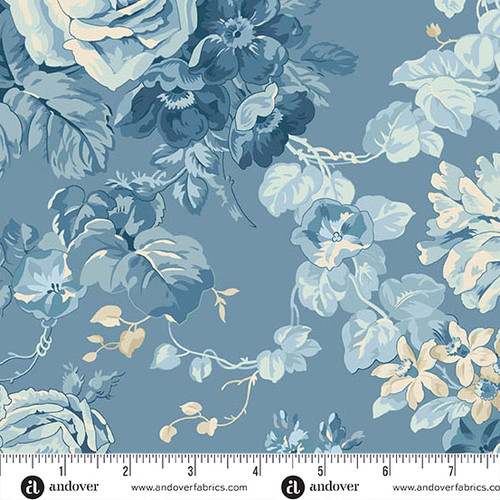 Special Delivery by Laundry Basket Quilts Rose Bouquet Twill