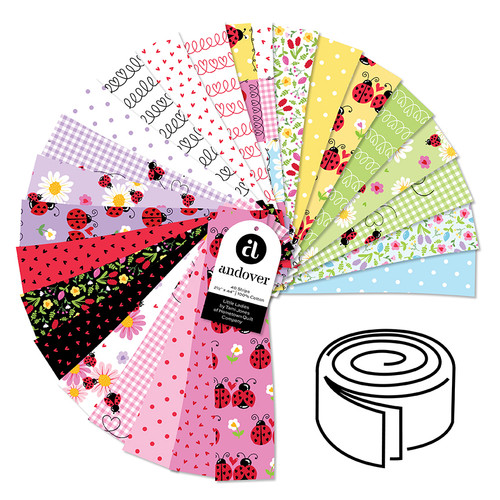 Little Ladies - 2.5 Inch Strip Roll - 40 Cuts Each