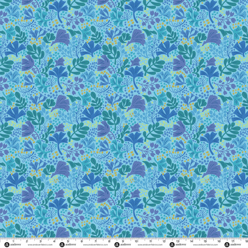 Anacapa Isle by Nancy Rink Fronds Cerulean