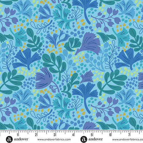 Anacapa Isle by Nancy Rink Fronds Cerulean