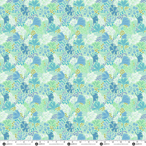 Anacapa Isle by Nancy Rink Fronds Seafoam