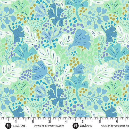 Anacapa Isle by Nancy Rink Fronds Seafoam