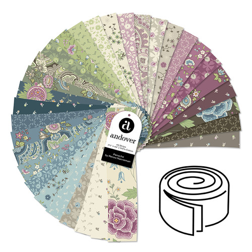 Panache - 2.5 Inch Strip Roll - 40 Cuts Each