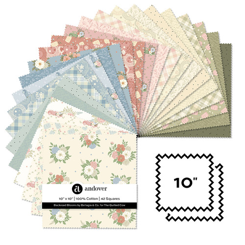 Backroad Blooms - 10 Inch Square - 42 Cuts Each