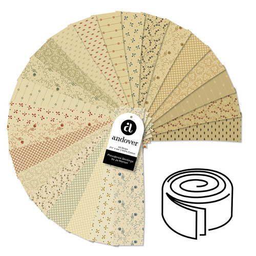 Providence Shirtings - 2.5 Inch Strip Roll - 40 Cuts Each