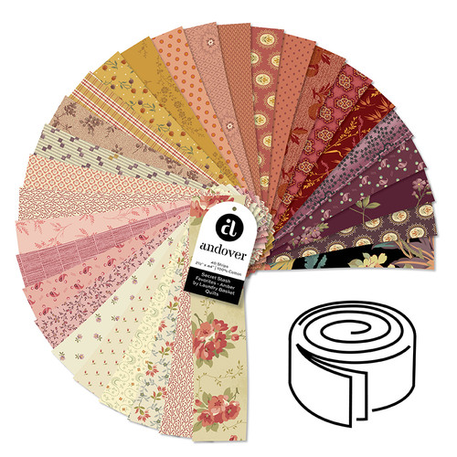 Secret Stash Favorites - Amber - 2.5 Inch Strip Roll - 40 Cuts Each