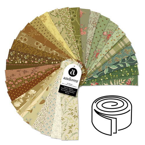 Secret Stash Favorites - Chestnut - 2.5 Inch Strip Roll - 40 Cuts Each