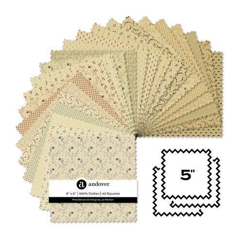 Providence Shirtings - 5 Inch Square - 42 Cuts Each