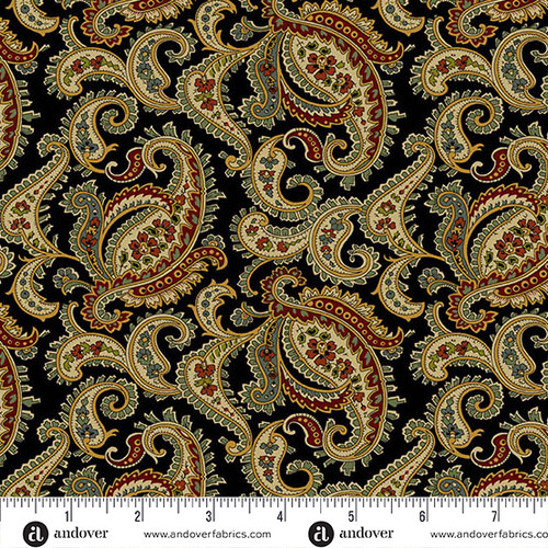 Providence Revisited by Jo Morton Providence Paisley Charcoal