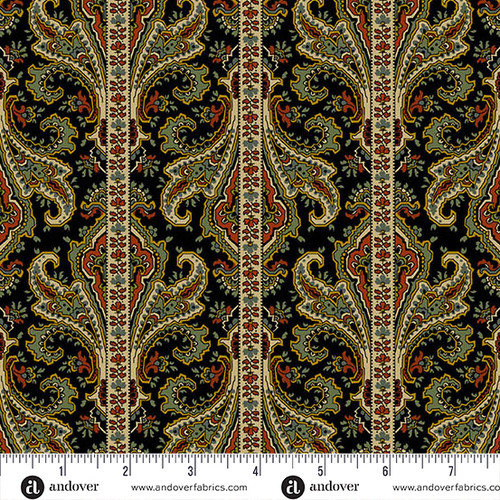 Providence Revisited by Jo Morton Striped Shawl Charcoal