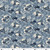Indigo by Makower UK Bloom Mid Blue