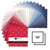 Red White and Blue - 10 Inch Square - 42 Cuts Each