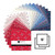 Red White and Blue - 5 Inch Square - 42 Cuts Each