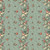 Anne's English Scrapbox by Di Ford-Hall Floral Stripe Teal