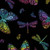 Rainbow Garden by Andover Fabrics Rainbow Butterflies Black
