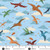 Prehistoric by Makower UK Soar Light Blue