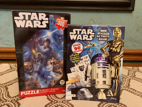 NIB - STAR WARS 300-Pc Puzzle & Mini Sticker Activity Book