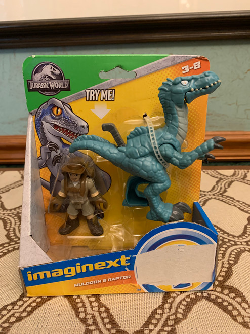 Fisher-Price Imaginext Jurassic World Muldoon & Raptor Action Figure Set
