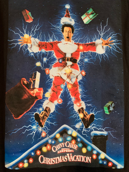 NWT - National Lampoon's Christmas Vacation Adult Size M Black Short Sleeve Tee