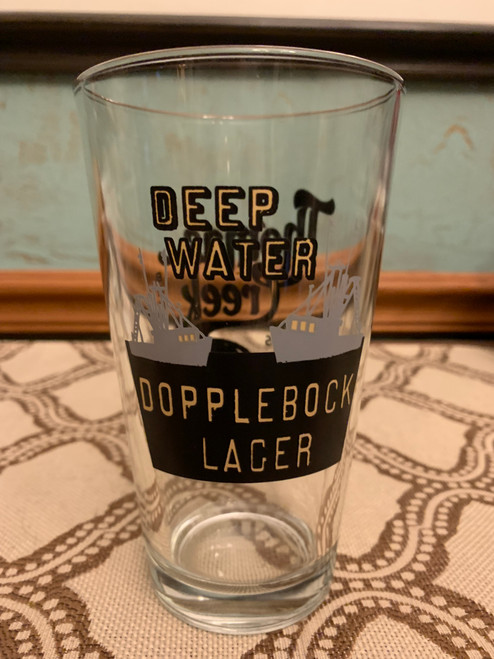 Vintage Thomas Creek Brewery Deep Water Dopplebock Lager Logo Beer Pint Glass