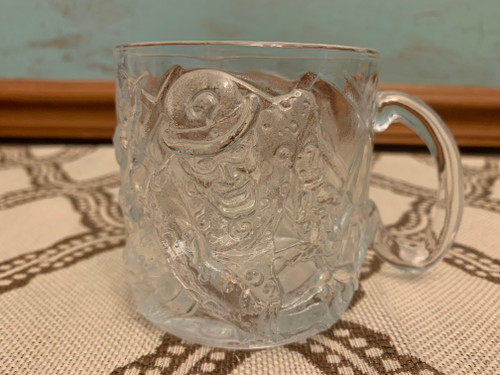 Vintage 1995 McDonald's BATMAN FOREVER "THE RIDDLER" Raised Image Glass