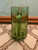 Vintage 70's Green Textured Glass Handled Mug