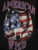 NWOT - AMERICAN WILD Patriotic Wolf Adult Size XL Navy Blue Short Sleeve Tee