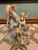 Vintage Seraphim Angel Watching Over a Little Girl With Birds on a Stairway Musical Resin Figurine