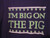 NWT - PIGGLY WIGGLY "I'm Big On The Pig" Youth Size L Purple Long Sleeve Tee