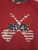 NWT - Boy's GUITAR ROCK Image Size 5 Red Short Sleeve Rash Guard Tee
