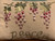 Vintage Embroidered PEACE Grapevine Design Rectangle Door Knob Hanging Pillow