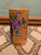 Vintage 1995 Hawaiian Bamboo Cup by Chiany-Mai - Hand carved & Painted Butterfly and Floral Design - Purple