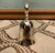Vintage Heart Handle Metal Silver Tone Miniature Bell
