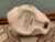Vintage Avon Hand-Painted Floral Imprint Ceramic White Bunny Rabbit Planter
