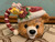 Vintage 1996 Large Christmas Holiday Decor Teddy Bear Face Ceramic Mug