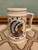 Vintage AMERICAN INDIAN Chief Head with Indian Symbols Ceramic Handled Stein