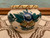 Vintage Small Floral Art Pottery Vase/Planter - Made in Japan