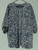 NWOT - Laura Scott Size 3X Blue Leopard Print 3/4 Sleeve Lapel Pocket Blouse