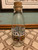 Vintage Sherwood Brands MR. & MRS. COW Holiday Design Glass Milk Bottle with Cork