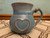 Vintage la Rochelle Heart Image Knotted Handle Fire Glazed Ceramic Mug