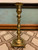 Vintage Japan Sculpted Brass Taper Candlestick with Square Pedestal Bottom