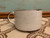 Vintage Japan Yellow Floral Design Speckled Beige Stoneware Handled Soup Mug