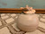 Artist Signed Handmade Pottery Music Box with Pottery Flower on Top