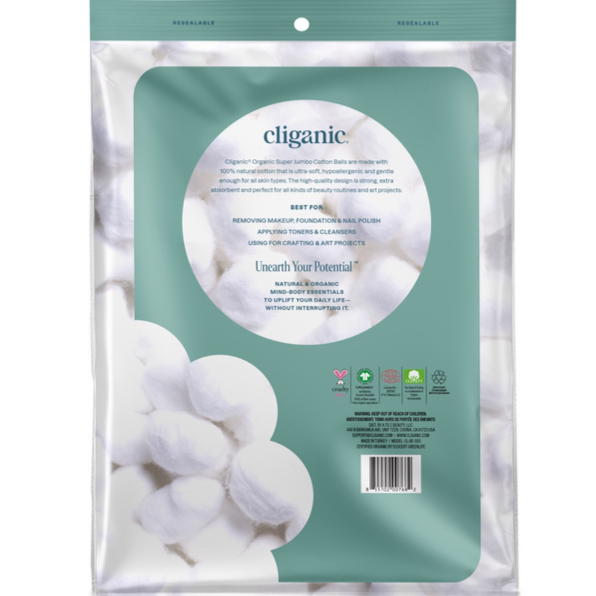 Cliganic Organic Cotton Balls