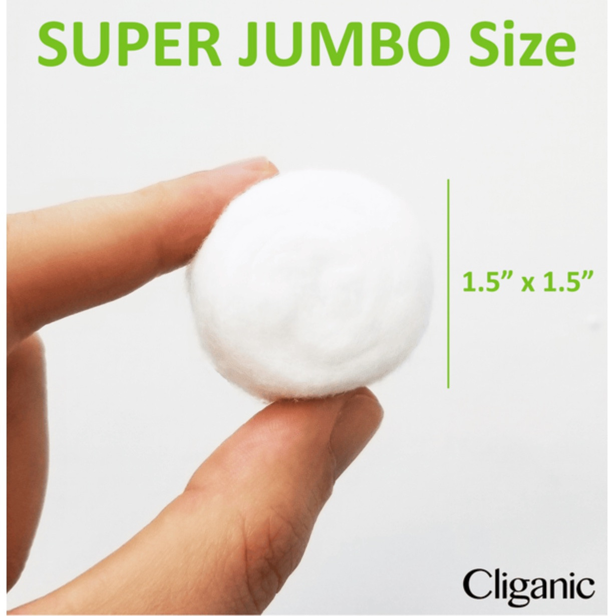 Cliganic Organic Cotton Balls - Thumbnail 4