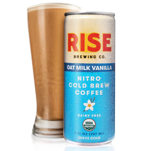 Cold Brew Nitro Coffee - Oat Milk Vanilla Latte - 7oz