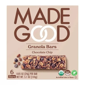 Chocolate Chip Granola Bars - 6x 0.85oz